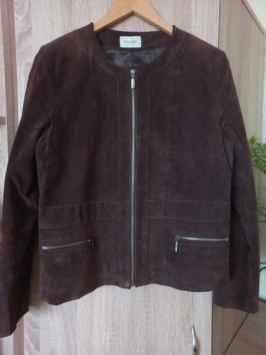 Женская куртка жакет из натуральной замши