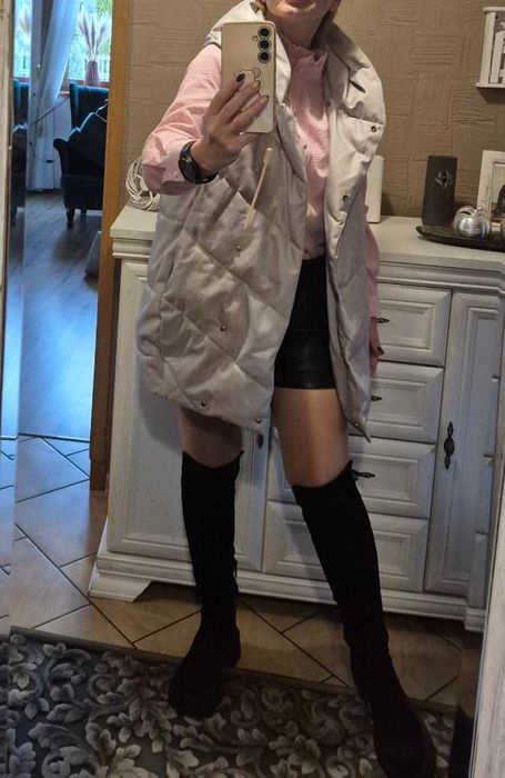 Reserved bezrękawnik kamizelka długa pikowana S / 36 / 8 J. Nowy