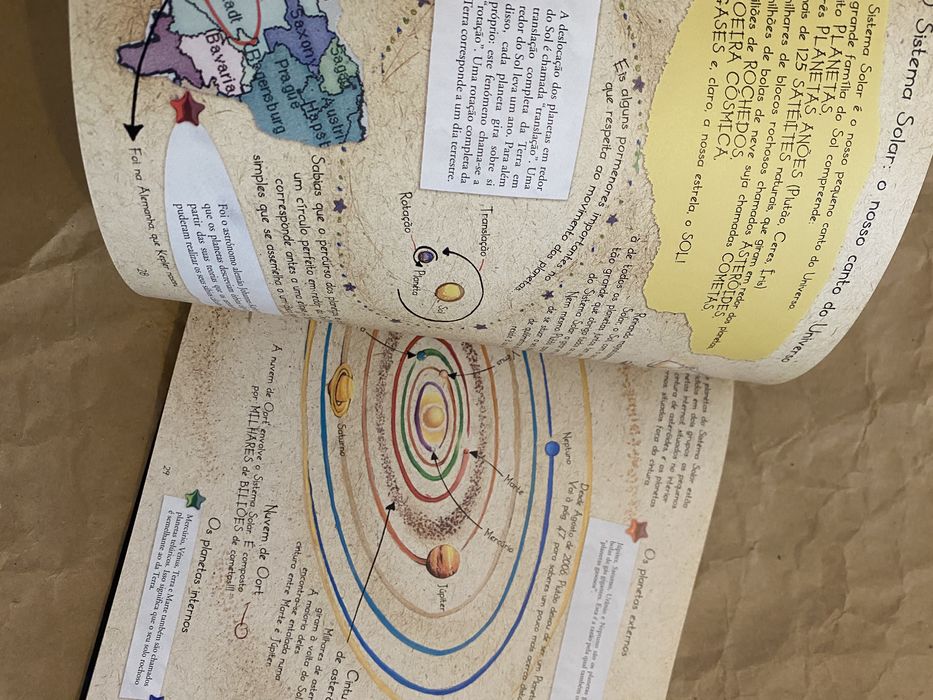 Livro educacional Álbum do Universo