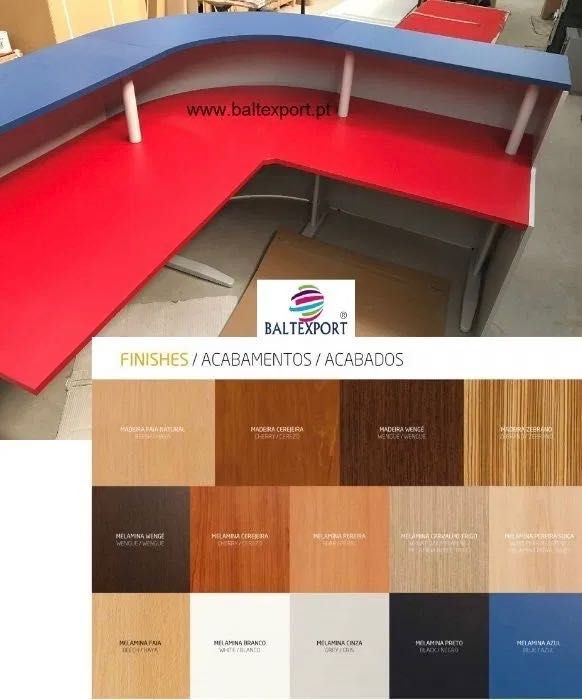 Balcão de recepção composto por 3balcões p/ fazer formato em L Novo