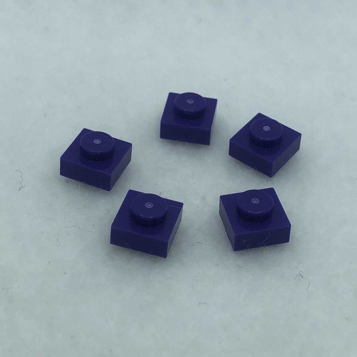 LEGO Płytka 1x1 ciemny fioletowy 3024