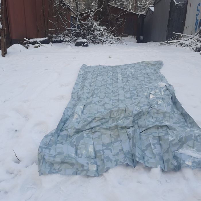 термоодеяло маскировочное военное тактическое камуфляж мультикам зима