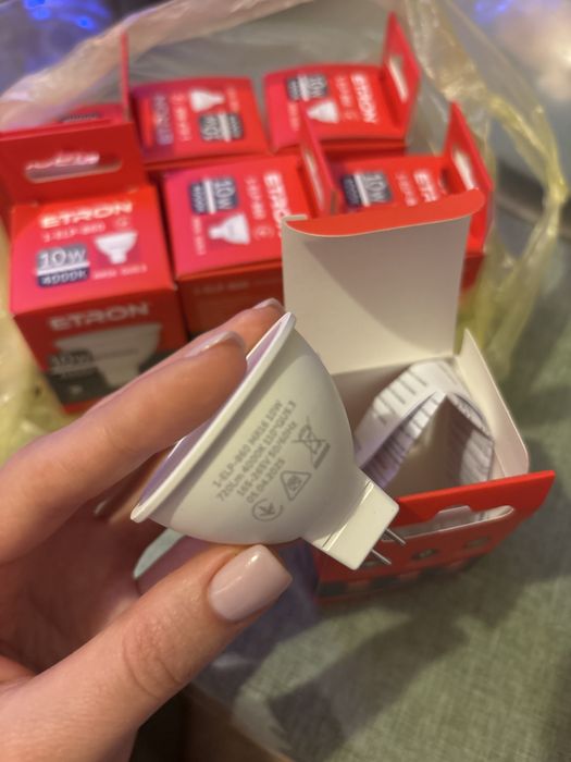 7 шт Світлодіодна LED лампа ETRON 1-ELP-816 10W 4000K