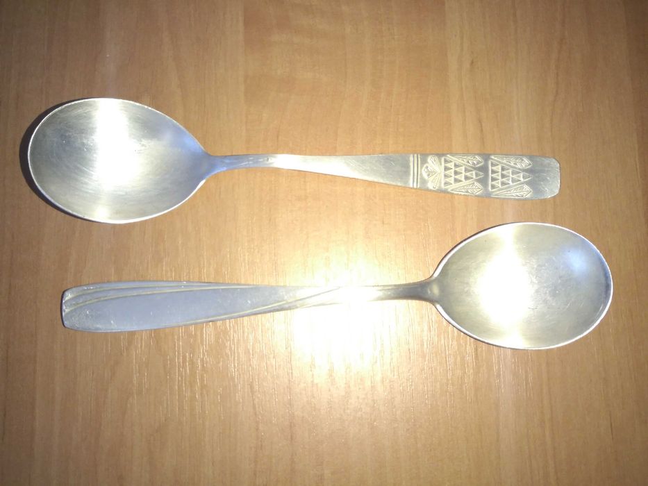 Ложки столовые Київ Каштан Киев МНЦ Мельхиор 1960-1970гг. СССР