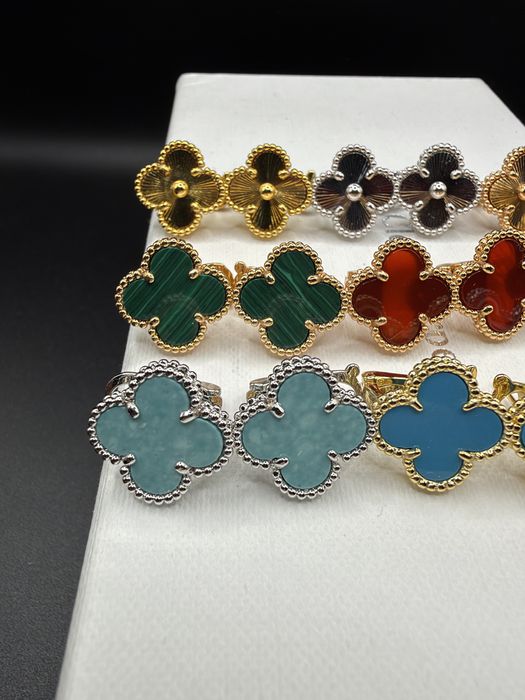 Серьги van cleef, vca , ван клиф, конюшина , клевер
