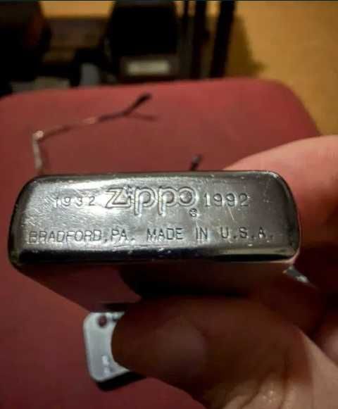 Isqueiro Zippo 60th Anniversary (1932-1992) - Edição Comemorativa de Coleção