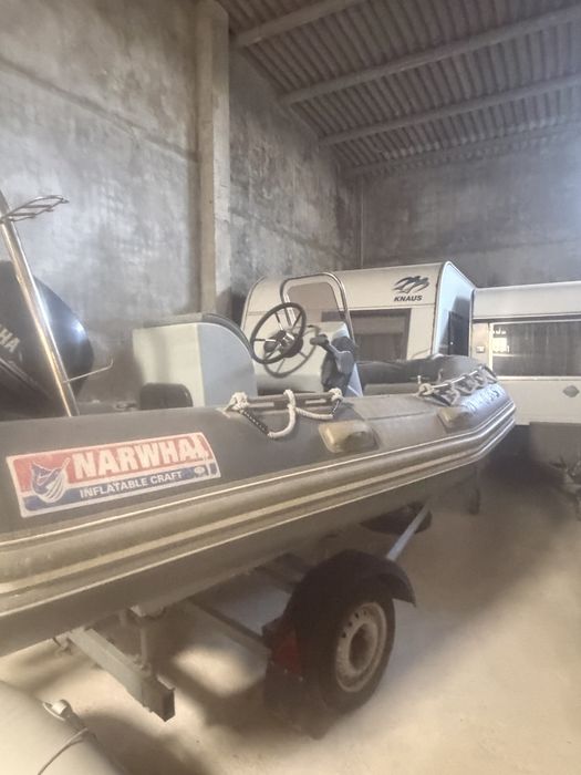 Semi-rigído Narwhal WB 420 + Motor Yamaha 60 cavalos + Atrelado