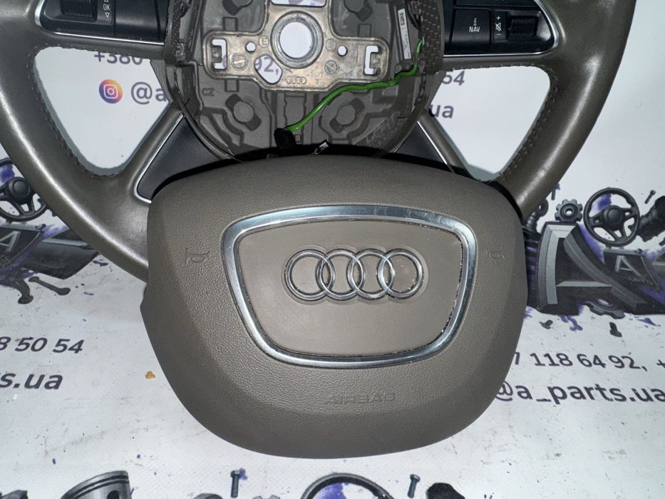 Бежевий руль та подушка airbag Audi Q7 4L 4l0880201Ah 4l0419091ac