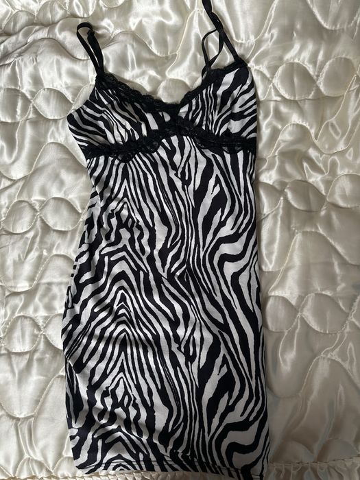 Vestido zebra da shein