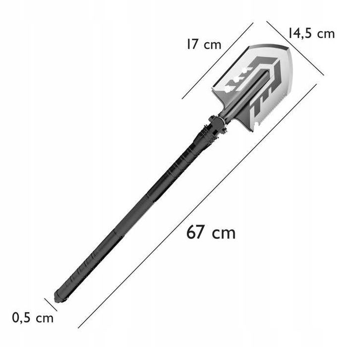 Saperka Wielofunkycja Składana Wojskowa Multitool Polowa Noż 6w1