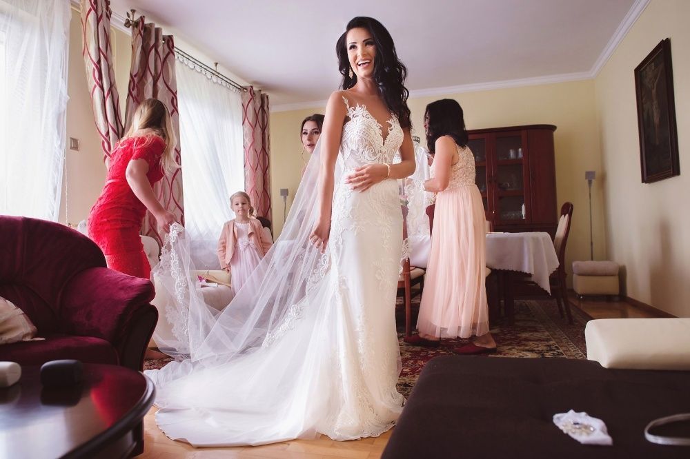 Suknia ślubna Milla Nova r.34 + 2x welon ,model BLER KRAKÓW