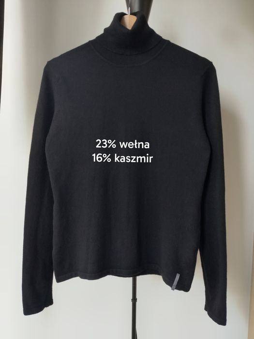 Golf damski z kaszmirem czarny Marc O'Polo r. M