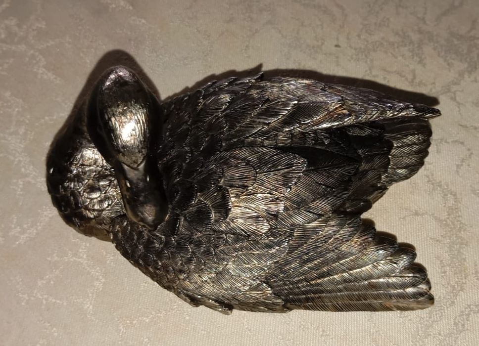 Pato Decorativo, prateado