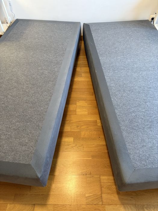 2 bases de cama, cinzento, 90x200cm da loja Decor Sofas
