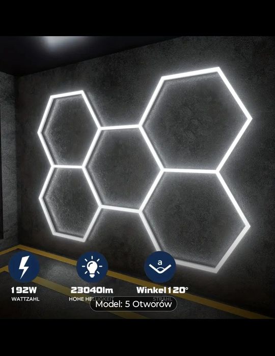 Lampa LED plastry miodu