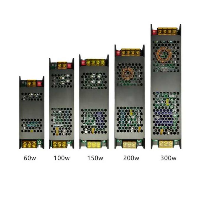 2x 24V 200W ściemnialny zasilacz LED Ultracienki transformator do taśm LED