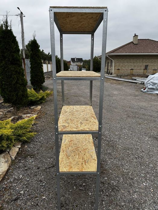 Стелаж полиці гараж склад магазин металевий кладова підвал квіти льох