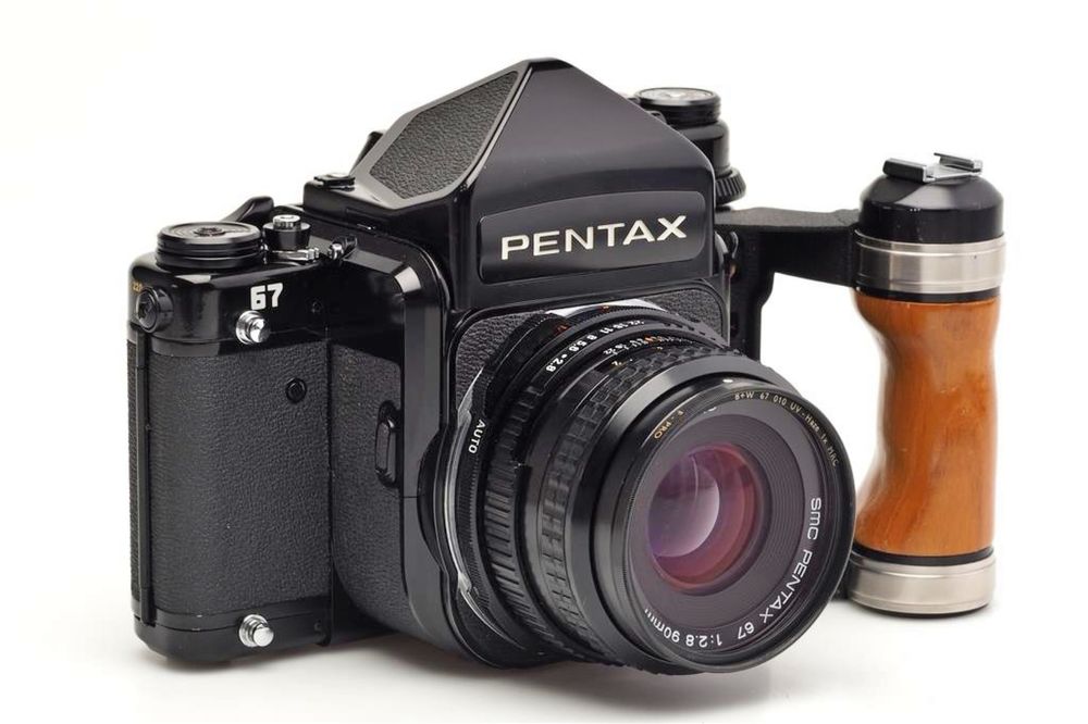 Pentax 67 MLU + TTL Prism + Wooden Grip + Full SMC Lenses