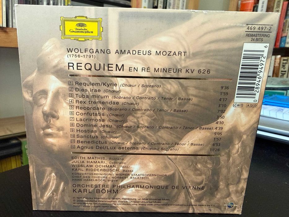 Mozart – Requiem – Mathis, Hamari, Ridderbusch – Wiener Phi, Karl Böhm