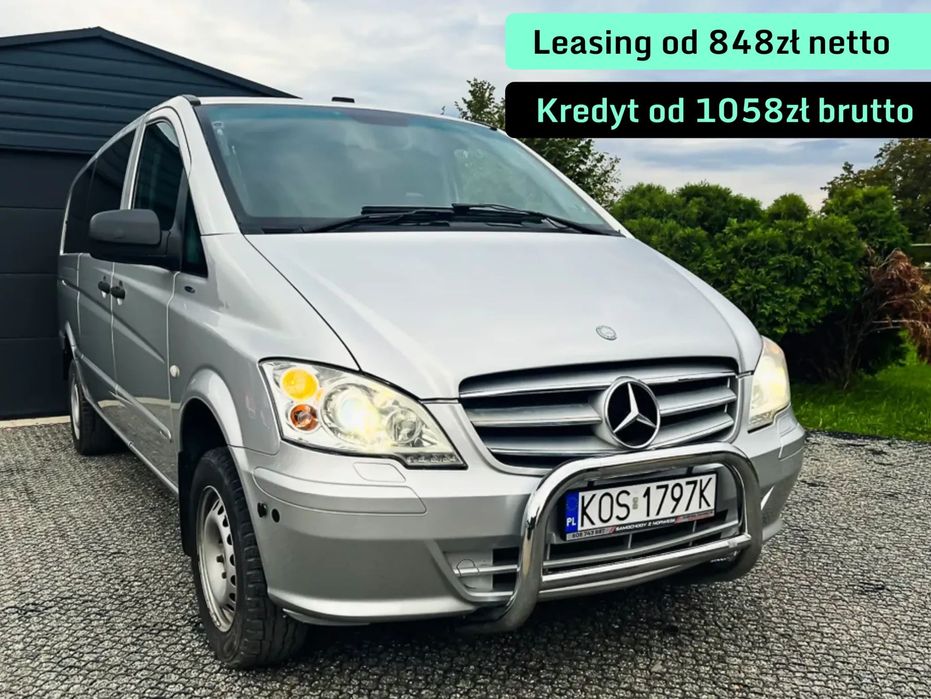 Mercedes-Benz Vito *Bezwypadkowy, Serwisowany, Zarejestrowany, 4x4, 8 osobowy, fv23%*