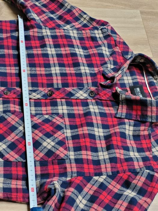 Only & Sons koszula męska Slim Fit idealny stan (r. L lecz wymiary-S)