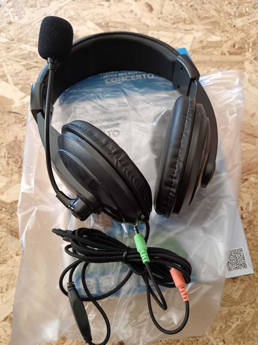 Esperanza Auscultadores c microfone EH103 Stereo Black