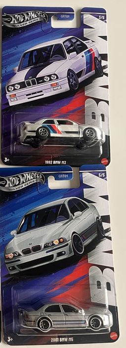 Hot wheels BMW M5 E39 Motorsport E30 M3 szary metalik
