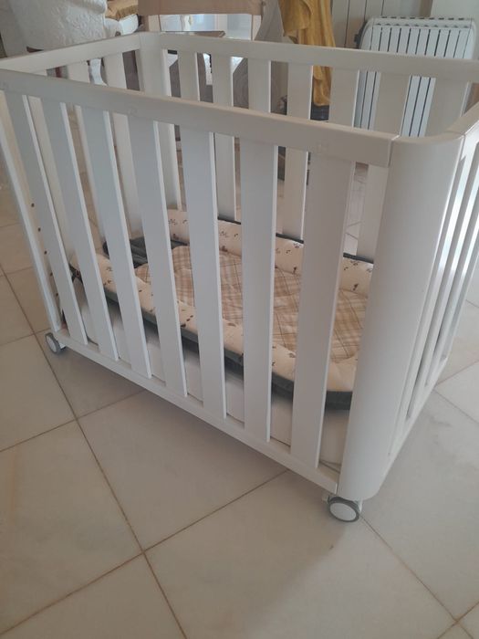 Mini-Berço de Co-Sleeping Doco Sleeping de Madeira 50x90 cm - Branco