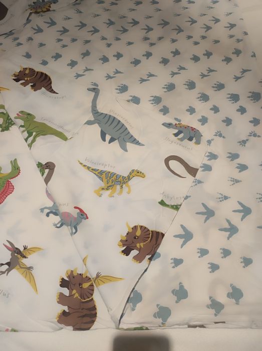 Capa de edredão menino (dinossauros) dupla face