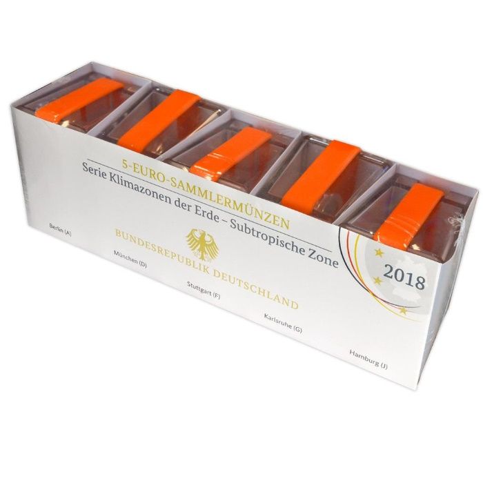 Alemanha PROOF - 5 Euros - 5 Letras-2018-RARA