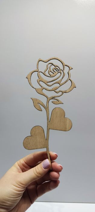 Flor em madeira personalizada