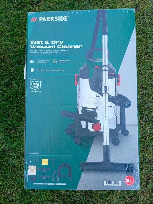 NOWY odkurzacz do pracy na mokro i sucho Parkside PWD 25 C4, 1400 W