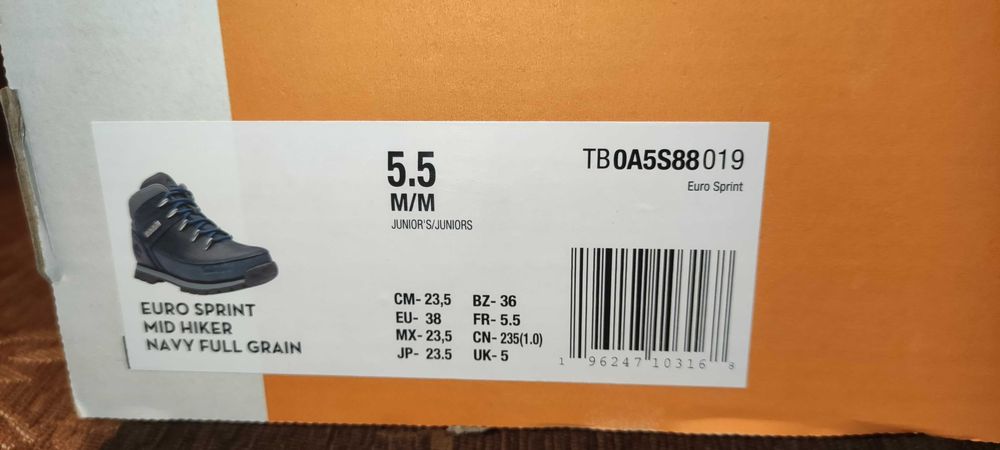 Timberland EURO SPRINT HIKER EU - 38 ; 23,5cm