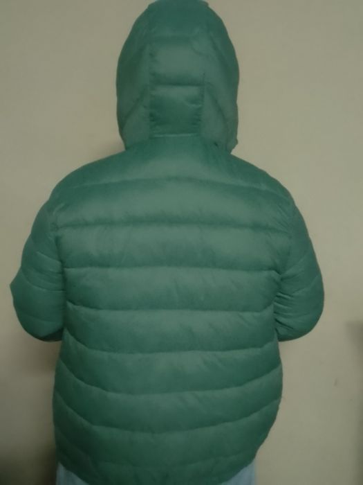 Casaco verde para o frio