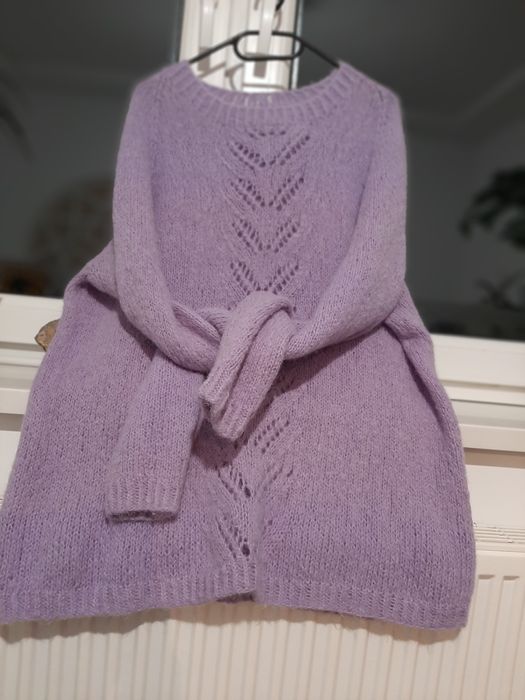 Welniany Sweterek handmade rozm uniwersalny