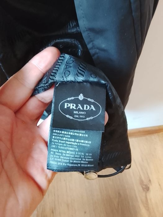 Prada oryginalne lekkie wiosnę nylon kurtki męskie jak nowe