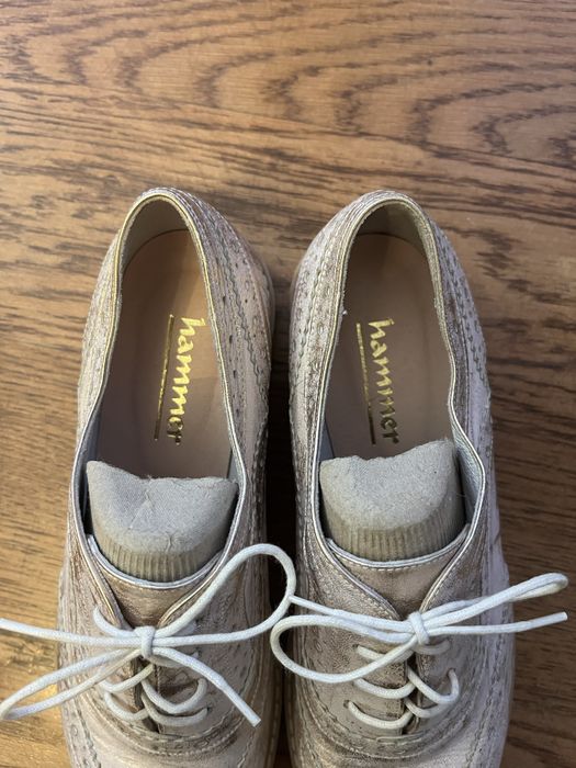 Skorzany buty brogsy/oxfordy Hammer