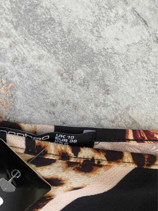 Boohoo lekka luźna sukienka wzory r M 38