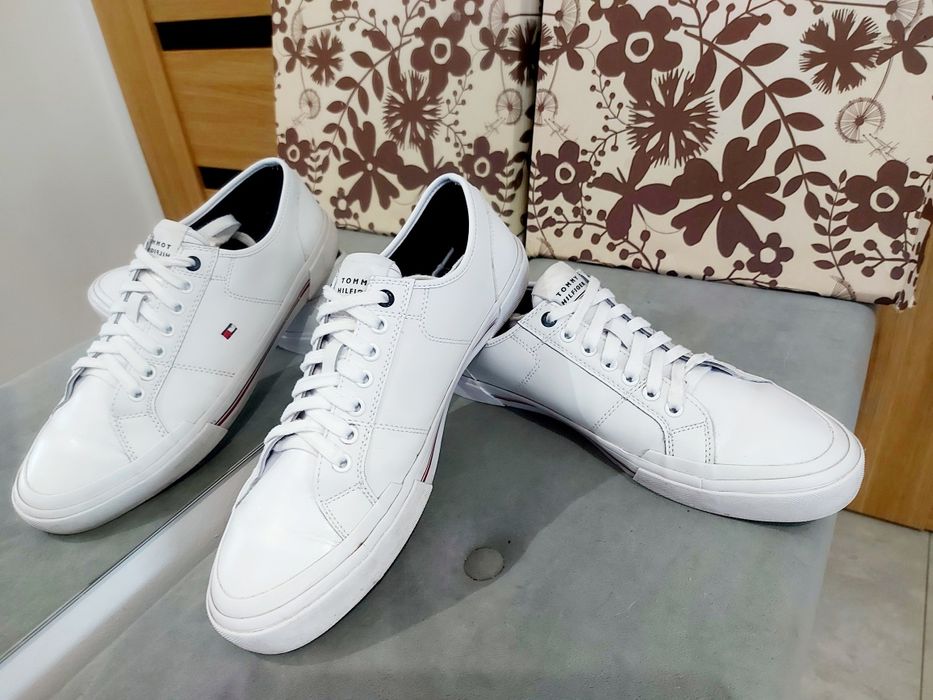 Oryginalne buty sneakersy tenisówki męskie skórzane Tommy Hilfiger 43