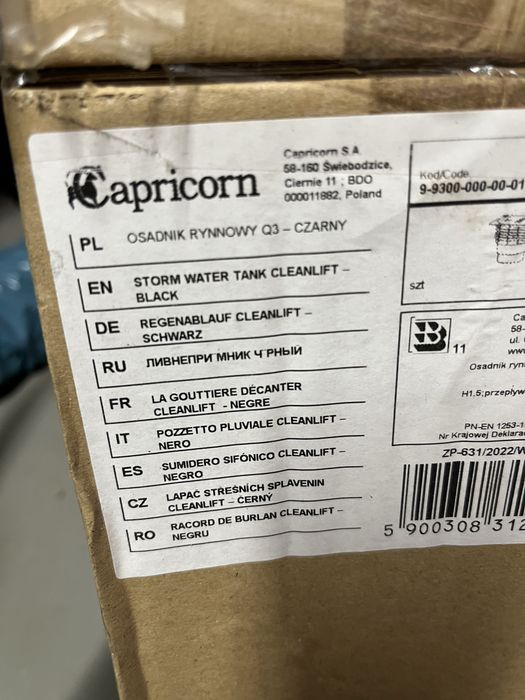 Osadnik rynnowy capricorn q3 czarny