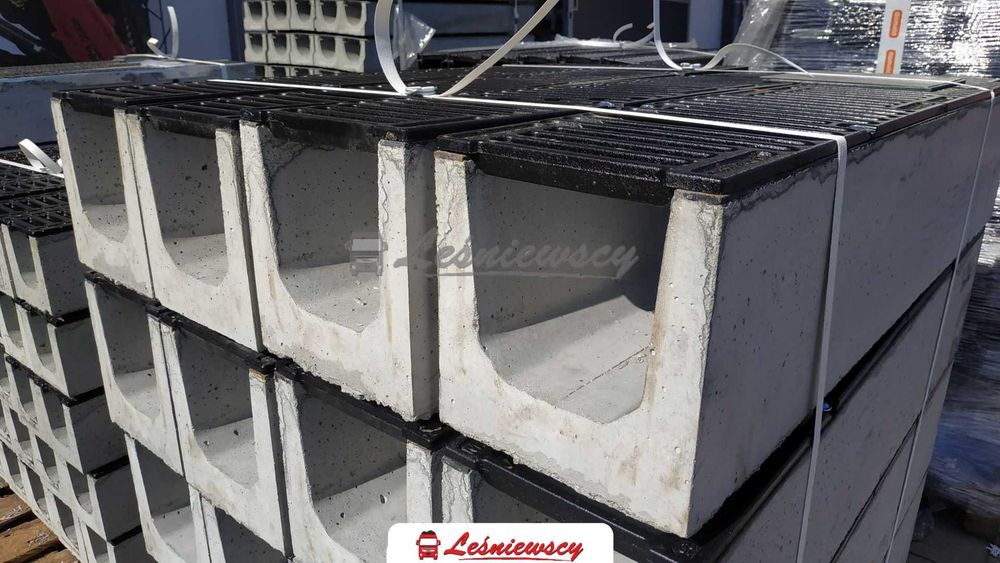 Odwodnienie liniowe beton ruszt żeliwny typ ciężki 100x20x20cm wysyłka