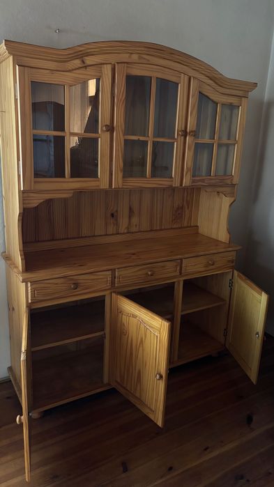 Kredens z litej sosny 150×48×204 cm