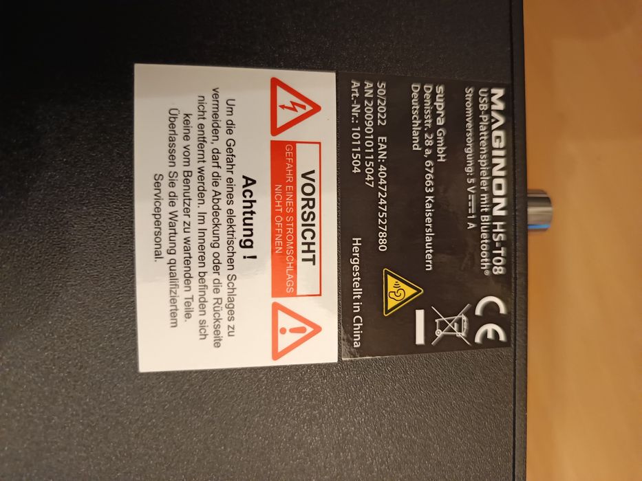 Gramofon Maginon HS-T08