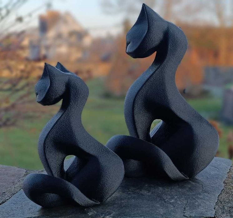 Piękne nowoczesne figurki kotów – 17 cm i 25 cm