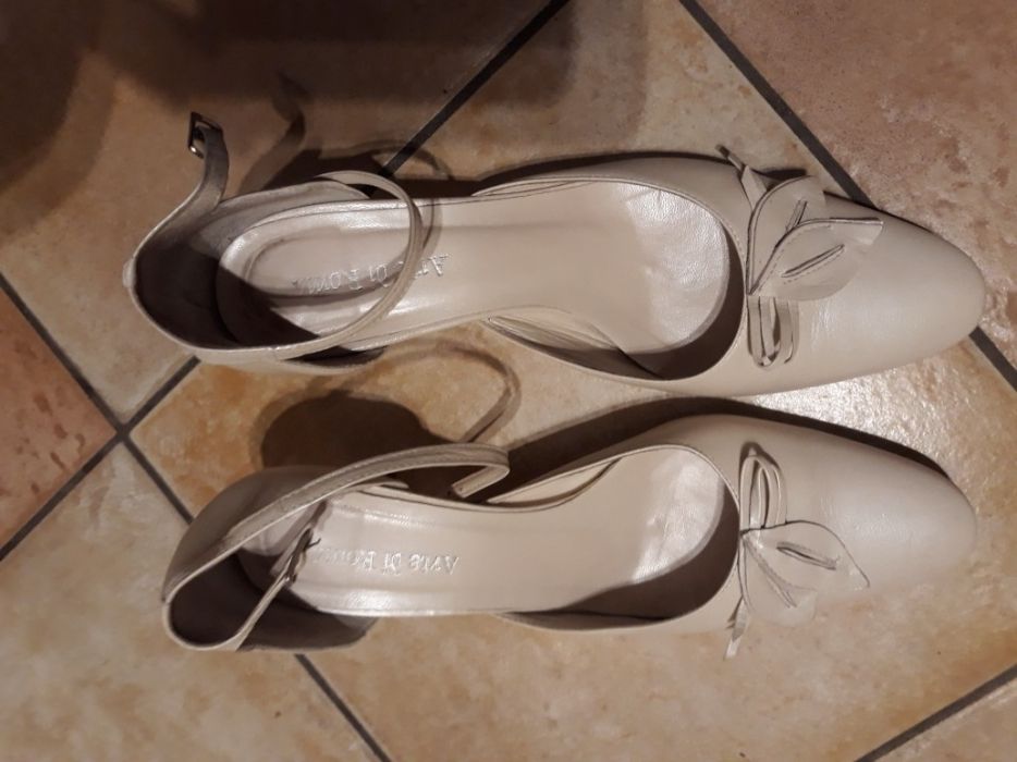 Buty czółenka ślubne Arte di Roma skóra r. 38