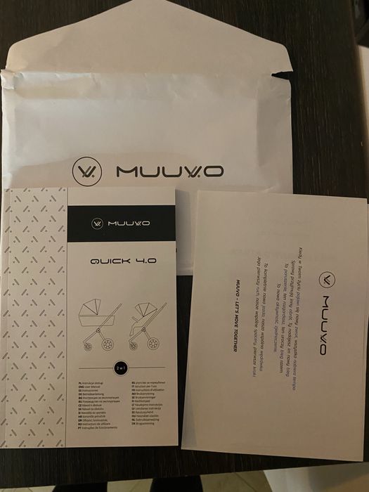 Wózek Muuvo quick 4.0 czarny 2w1