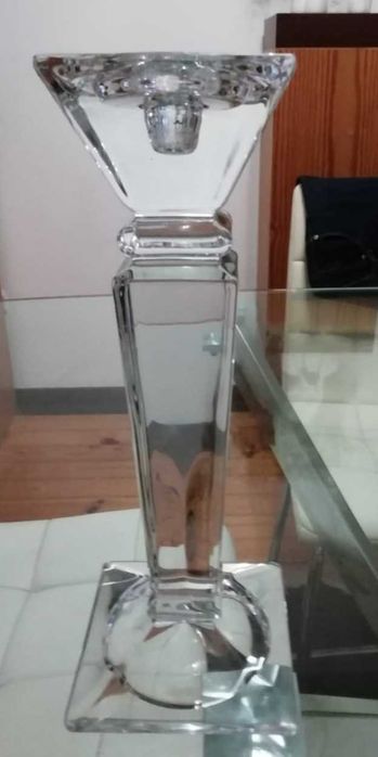 Castiçal em cristal da Roménia