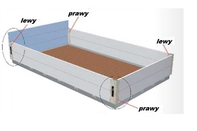 Zamek pionowy burty aluminiowej - bez słupkowy H400