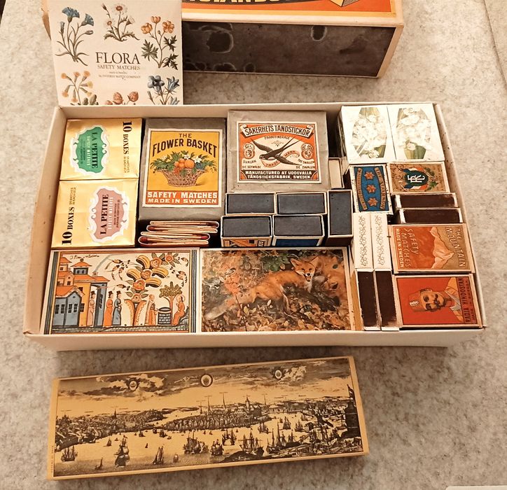 Zapałki kolekcjonerskie, vintage, PRL, retro