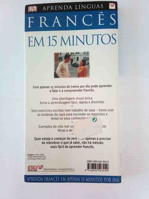 Fantástico livro de bolso e de viagem "Aprenda Francês, como NOVO!